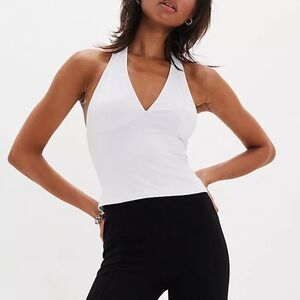 NEW Free People Intimately Still Here Halter Cami White Small NWT